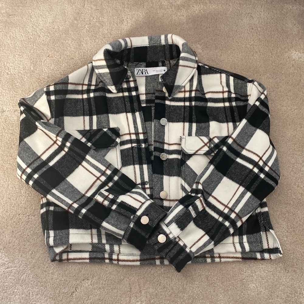 Zara flannel jacket